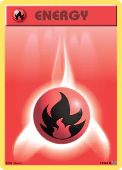 Fire Energy Common card from Evolutions