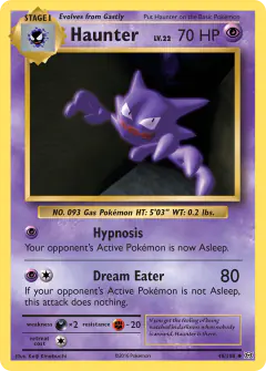 Haunter Uncommon card from Evolutions