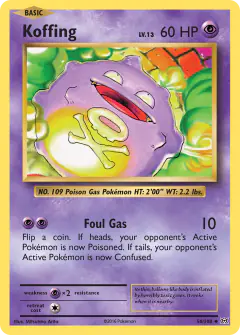 Koffing Uncommon card from Evolutions