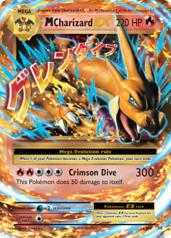 M Charizard-EX Rare Holo EX card from Evolutions
