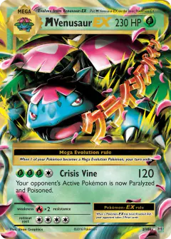 M Venusaur-EX Rare Holo EX card from Evolutions