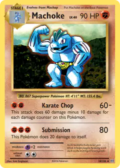Machoke Uncommon card from Evolutions