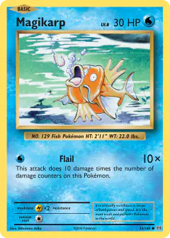 Magikarp Common card from Evolutions