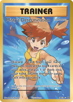 Misty's Determination Rare Ultra card from Evolutions