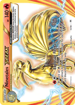 Ninetales BREAK Rare BREAK card from Evolutions