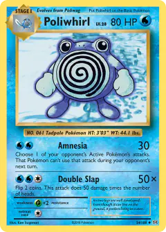 Poliwhirl Uncommon card from Evolutions