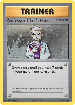 Professor Oak's Hint Uncommon card from Evolutions