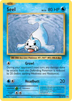 Seel Common card from Evolutions