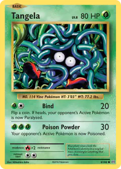 Tangela Common card from Evolutions
