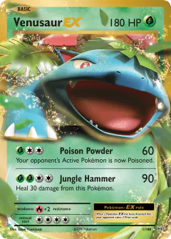 Venusaur-EX Rare Holo EX card from Evolutions