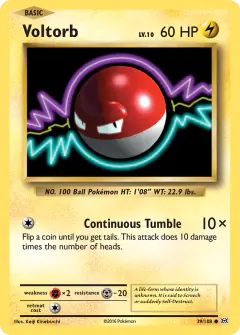 Voltorb Common card from Evolutions