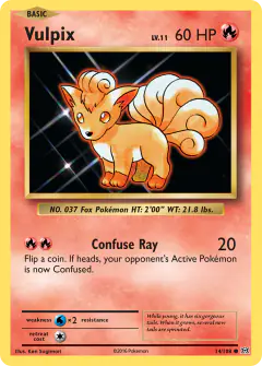 Vulpix Common card from Evolutions