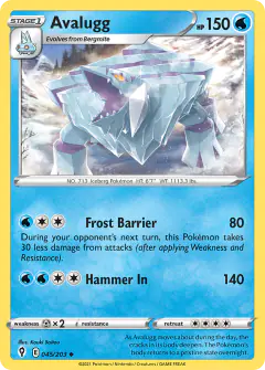 Avalugg Uncommon card from Evolving Skies