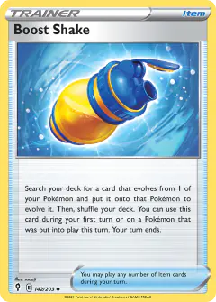 Boost Shake Uncommon card from Evolving Skies