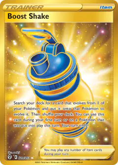 Boost Shake Rare Secret card from Evolving Skies