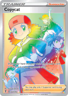 Copycat Rare Rainbow card from Evolving Skies