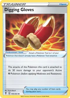 Digging Gloves Uncommon card from Evolving Skies