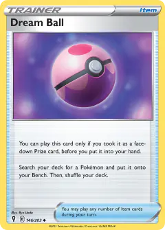 Dream Ball Uncommon card from Evolving Skies