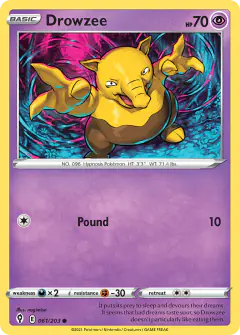 Drowzee Common card from Evolving Skies