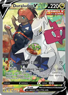 Duraludon V Rare Ultra card from Evolving Skies