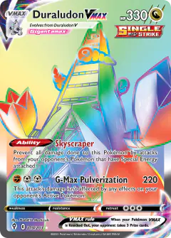 Duraludon VMAX Rare Rainbow card from Evolving Skies