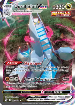 Duraludon VMAX Rare Rainbow card from Evolving Skies