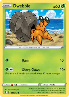 Dwebble Common card from Evolving Skies