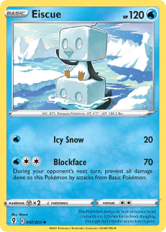 Eiscue Uncommon card from Evolving Skies