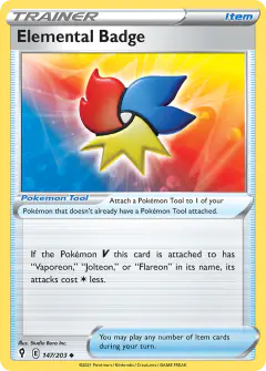 Elemental Badge Uncommon card from Evolving Skies