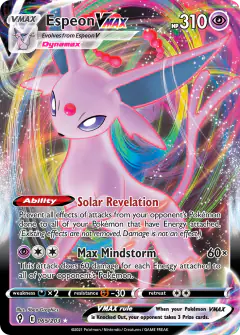 Espeon VMAX Rare Holo VMAX card from Evolving Skies