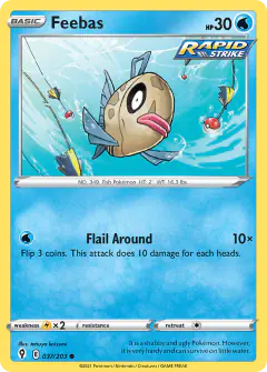 Feebas Common card from Evolving Skies