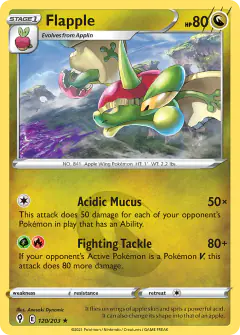 Flapple Rare card from Evolving Skies