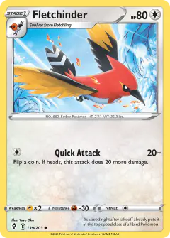 Fletchinder Uncommon card from Evolving Skies