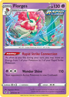 Florges Rare Holo card from Evolving Skies