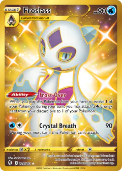 Froslass Rare Secret card from Evolving Skies