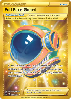 Full Face Guard Rare Secret card from Evolving Skies