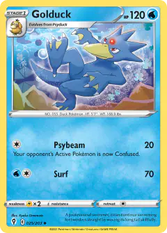 Golduck Uncommon card from Evolving Skies