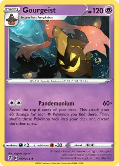 Gourgeist Rare card from Evolving Skies