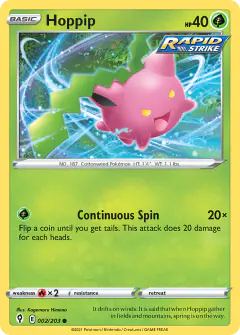 Hoppip Common card from Evolving Skies