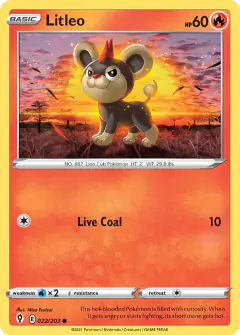 Litleo Common card from Evolving Skies