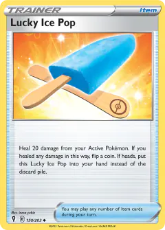 Lucky Ice Pop Uncommon card from Evolving Skies