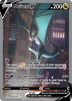 Noivern V Rare Ultra card from Evolving Skies