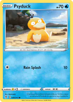 Psyduck Common card from Evolving Skies