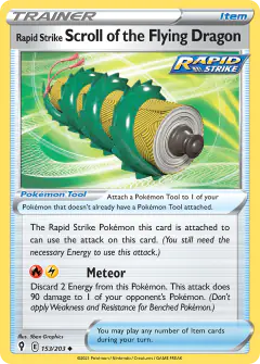 Rapid Strike Scroll of the Flying Dragon Uncommon card from Evolving Skies