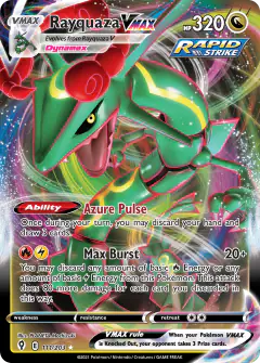 Rayquaza VMAX Rare Holo VMAX card from Evolving Skies