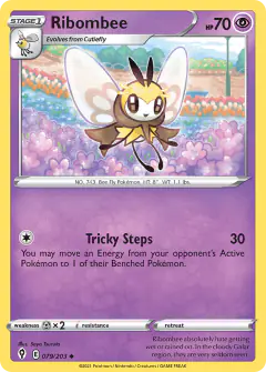 Ribombee Uncommon card from Evolving Skies