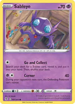 Sableye Common card from Evolving Skies