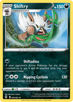 Shiftry Rare card from Evolving Skies