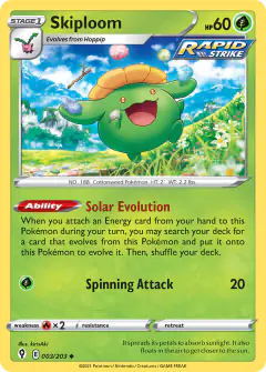 Skiploom Uncommon card from Evolving Skies