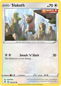 Slakoth Common card from Evolving Skies